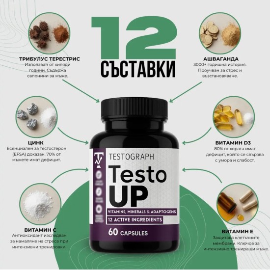 Testograph Testo Up | Libido and Fertility 60 капсули на супер цена