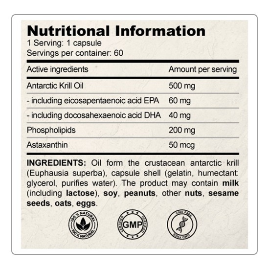 True Health Krill Oil 500 мг / 60 гел капсули на изгодни цени True Health Krill Oil 500 мг / 60 гел капсули на супер цена