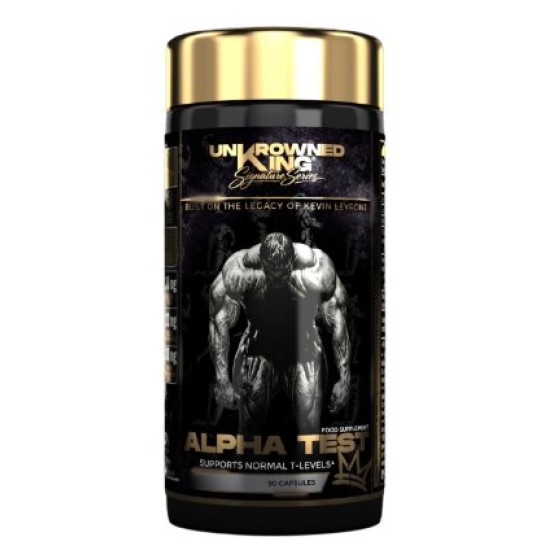 UnKrowned King by Kevin Levrone Alpha Test | with Maca, Tribulus & Ashwagandha KSM-66 90 капсули на супер цена