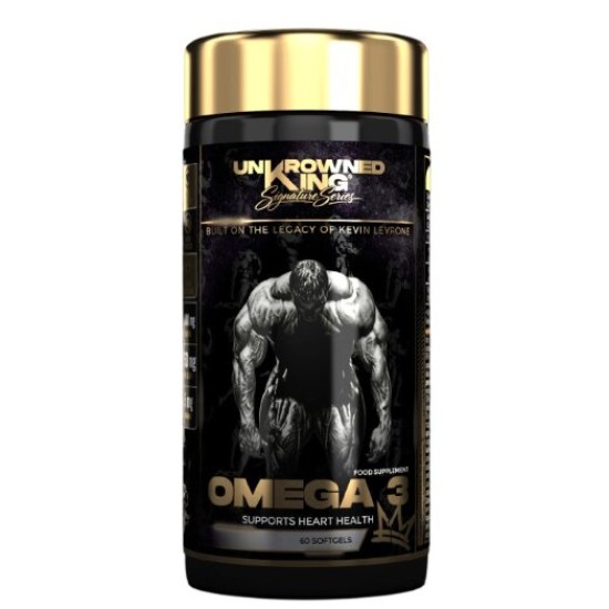 UnKrowned King by Kevin Levrone Omega 3 1000 mg | 75% EPA + DHA 60 гел капсули на супер цена