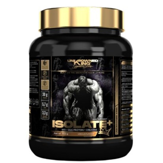 UnKrowned King by Kevin Levrone Isolate+ Protein | with Whey Isolate, Egg Protein & Creatine 900 гр на супер цена