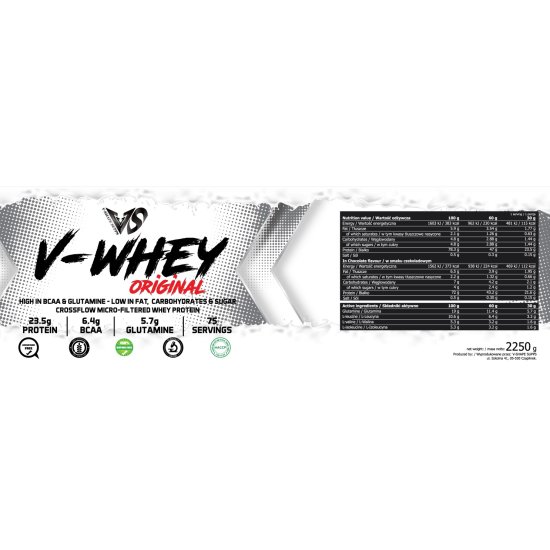 V-SHAPE SUPPS V-WHEY ORIGINAL 1800 гр / 60 дози на супер цена