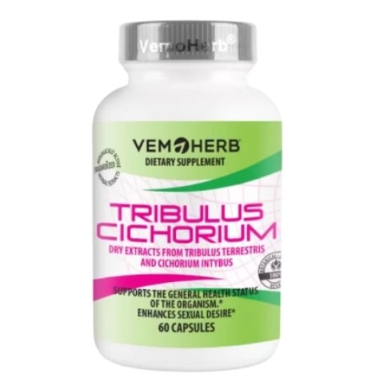 VemoHerb Tribulus Cichorium 60 капсули на изгодни цени VemoHerb Tribulus Cichorium 60 капсули на супер цена