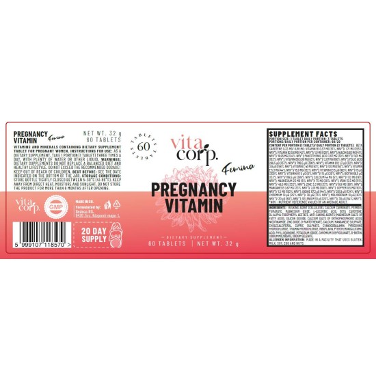 VitaCorp Pregnancy Vitamin Femina - 60 tabs на супер цена