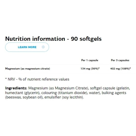 VPLab Magnesium Citrate 90 гел капсули на супер цена