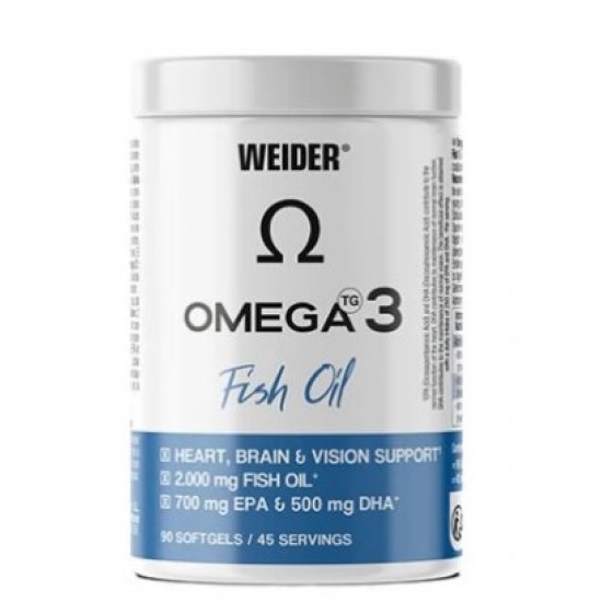 Weider OMEGA 3 350 EPA 250 DHA- 90 капс на изгодни цени Weider OMEGA 3 350 EPA 250 DHA- 90 капс на супер цена