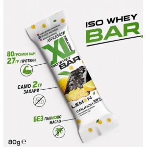 XL PROTEIN BAR Crunch protein bar lemon 8x80 гр
