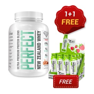 PROMO 1+1 FREE Perfect New Zealand Whey 908 g + L-Carnitine 3000 Shot / 12x80 мл