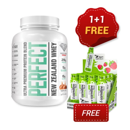 PROMO 1+1 FREE Perfect New Zealand Whey 908 g + L-Carnitine 3000 Shot / 12x80 мл на изгодни цени PROMO 1+1 FREE Perfect New Zealand Whey 908 g + L-Carnitine 3000 Shot / 12x80 мл на супер цена