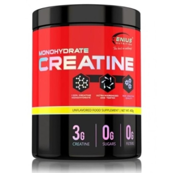 GENIUS NUTRITION Creatine Monohydrate 400 гр на супер цена