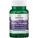 Swanson Albion Multi-Mineral With Iron 120 капсули на супер цена