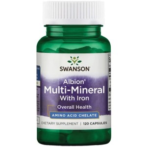 Swanson Albion Multi-Mineral With Iron 120 капсули