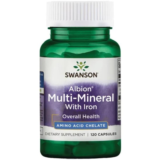 Swanson Albion Multi-Mineral With Iron 120 капсули на супер цена