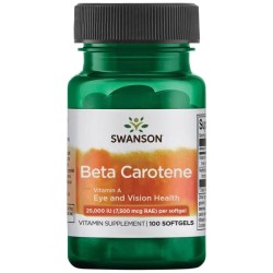 Swanson Бета-Каротен (Витамин А) 100 софт гел