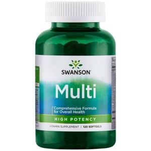 Swanson Високоефективни Мултивитамини 120 софт гел CAPS