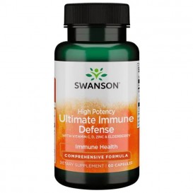 Swanson High Potency Ultimate Immune Defense with C, D, Zinc & Elderberry 60 капсули