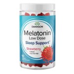Swanson Melatonin Low Dose Gummies - Strawberry 60 дъвчащи таблетки на супер цена