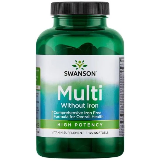 Swanson Multi without Iron - High Potency 120 софт гел капсули на изгодни цени Swanson Multi without Iron - High Potency 120 софт гел капсули на супер цена