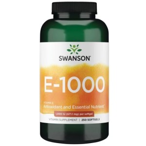 Swanson Natural Vitamin E 250 софт гел капсули Swanson Natural Vitamin E 250 софт гел капсули