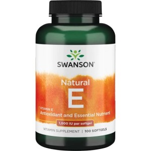 Swanson Natural Vitamin E 100 софт гел капсули