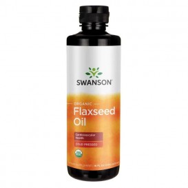 Swanson Органично ленено масло - студено пресовано 473 мл
