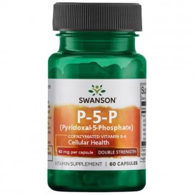 Swanson Р-5-Р (пиридоксал-5-фосфат) Коензимиран Витамин В-6 60 капсули