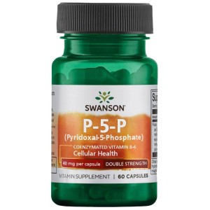 Swanson Р-5-Р (пиридоксал-5-фосфат) Коензимиран Витамин В-6 60 капсули