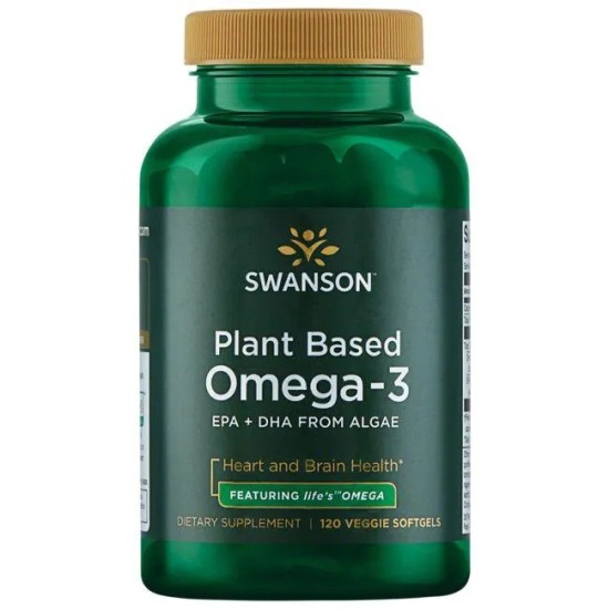 Swanson Plant Based Omega-3 - Featuring life's OMEGA 120 софт гел капсули на супер цена