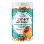Swanson Turmeric with Ginger Gummies - Mango 60 дъвчащи таблетки на изгодни цени Swanson Turmeric with Ginger Gummies - Mango 60 дъвчащи таблетки на супер цена