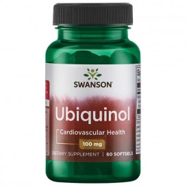Swanson Убиквинол (Биоактивен Коензим CoQ10) 60 SOFTGELS