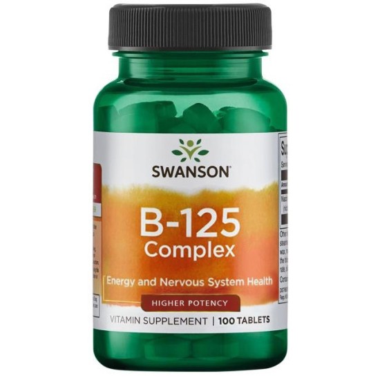 Swanson Витамин В-125 Комплекс 100 таблетки на изгодни цени Swanson Витамин В-125 Комплекс 100 таблетки на супер цена
