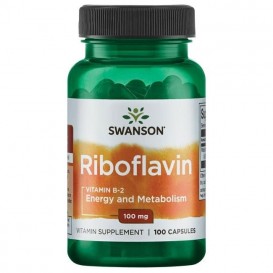 Swanson Витамин Б-2 (Рибофлавин) 100 CAPS
