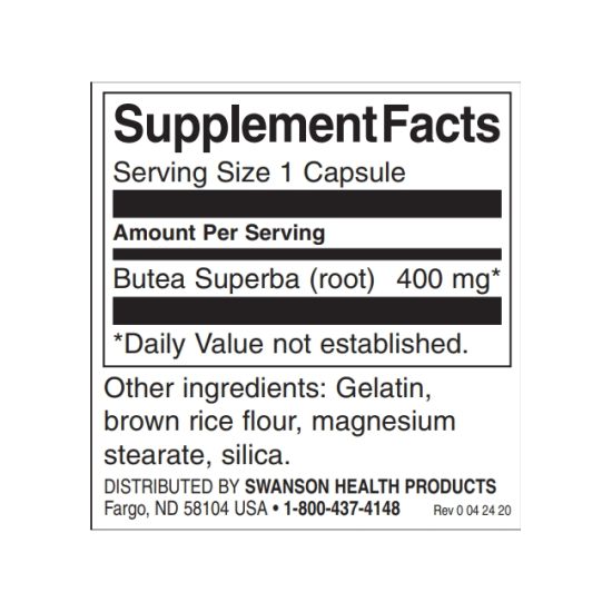 Swanson Full Spectrum Butea Superba Root 60 капсули на изгодни цени Swanson Full Spectrum Butea Superba Root 60 капсули на супер цена