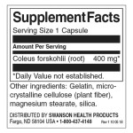 Swanson Коулус Форсколий 60 капсули на изгодни цени Swanson Коулус Форсколий 60 капсули на супер цена