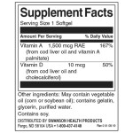 Swanson Витамин А и Д 250 SOFTGELS на супер цена