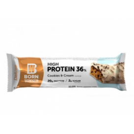 BORN WINNER Deluxe protein bar 36% - Cookies and cream 15х55 гр