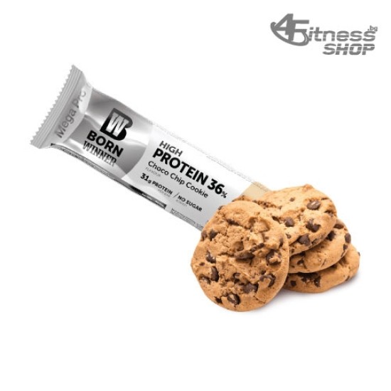 BORN WINNER Mega Pro High Protein 36% Choco Chip Cookie 85 гр на супер цена