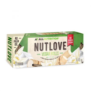 Allnutrition Nutlove Vegan Rolls Cream-Vanilla 140 гр Allnutrition Nutlove Vegan Rolls Cream-Vanilla 140 гр