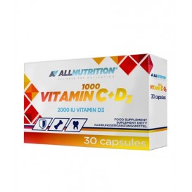Allnutrition Vitamin C 1000 + D3 / 30 капсули