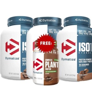 PROMO STACK 3XDYMATIZE ISO 100 2264 гр + 1XPlant Protein 902 гр PROMO STACK 3XDYMATIZE ISO 100 2264 гр + 1XPlant Protein 902 гр