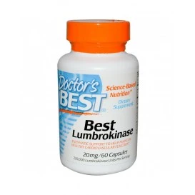 Doctor's Best Лумброкиназа 20 мг / 360000 U / 60 капсули