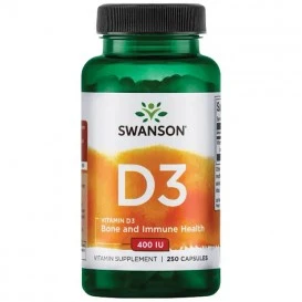 Swanson Vitamin D-3 400 IU 250 капсули